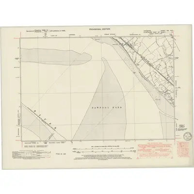 1938 Map of Cheshire XXI.NE, 1949 Print