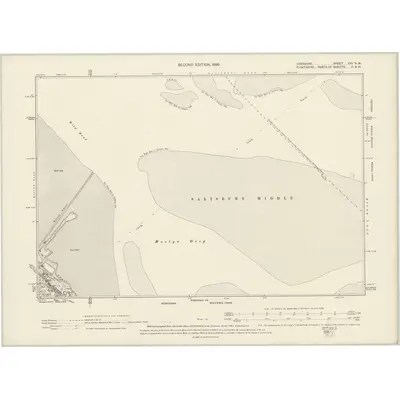 1898 Map of Cheshire XXI.NW, 1899 Print