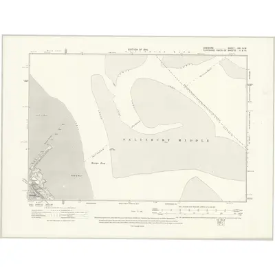 1908 Map of Cheshire XXI.NW, 1914 Print