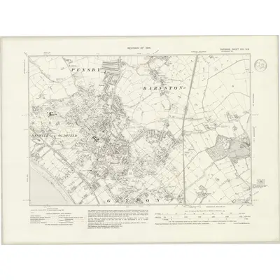 1935 Map of Cheshire XXII.NW, 1940 Print