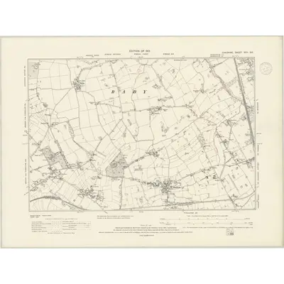 1908 Map of Cheshire XXII.SE, 1937 Print