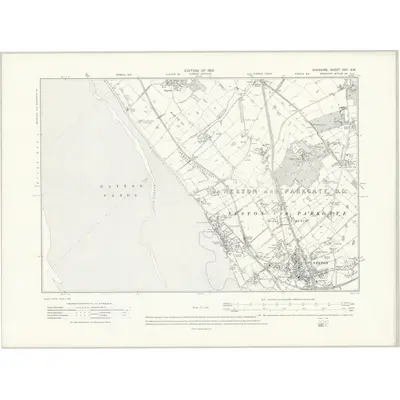 1909 Map of Cheshire XXII.SW, 1913 Print