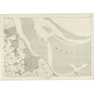 1872 Map of Cheshire XXIII, 1881 Print
