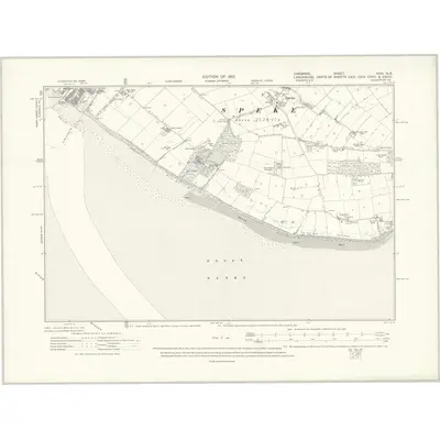 1909 Map of Cheshire XXIII.NE, 1912 Print