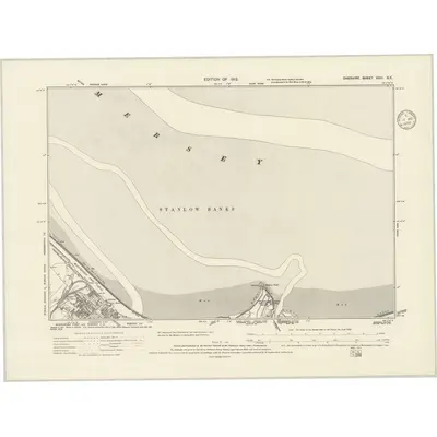 1908 Map of Cheshire XXIII.SE, 1936 Print