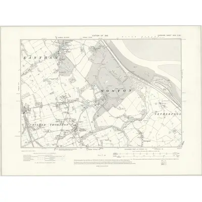 1908 Map of Cheshire XXIII.SW, 1912 Print