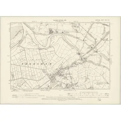 1897 Map of Cheshire XXIV.SE, 1899 Print