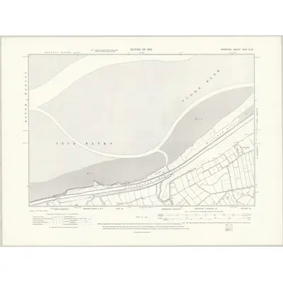1908 Map of Cheshire XXIV.SW, 1912 Print