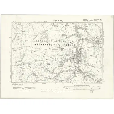 1907 Map of Cheshire XXIX.NE, 1913 Print