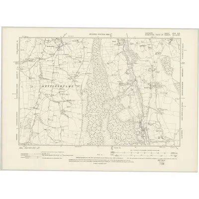 1896 Map of Cheshire XXIX.SE, 1899 Print