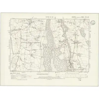 1907 Map of Cheshire XXIX.SE, 1935 Print