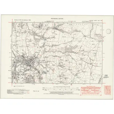 1938 Map of Cheshire XXIX.SW, 1946 Print