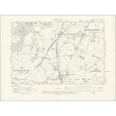 1905 Map of Cheshire XXV.NW, 1931 Print