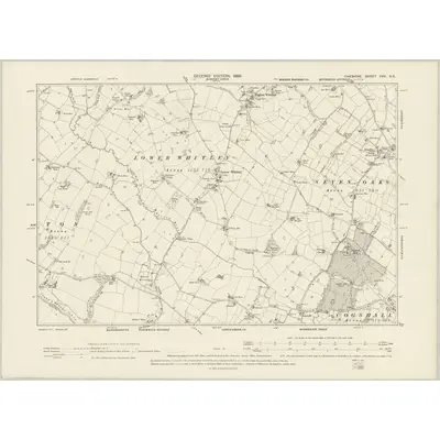 1897 Map of Cheshire XXV.SE, 1899 Print