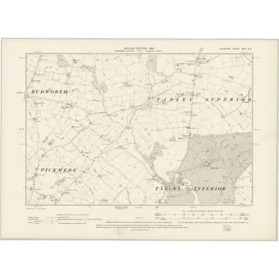 1897 Map of Cheshire XXVI.SE, 1899 Print
