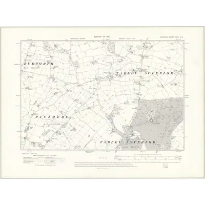 1908 Map of Cheshire XXVI.SE, 1910 Print