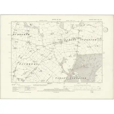 1908 Map of Cheshire XXVI.SE, 1936 Print