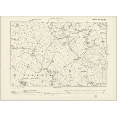 1897 Map of Cheshire XXVII.NE, 1899 Print