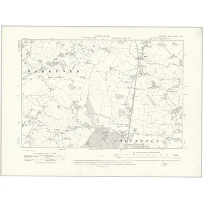 1907 Map of Cheshire XXVIII.NE, 1911 Print