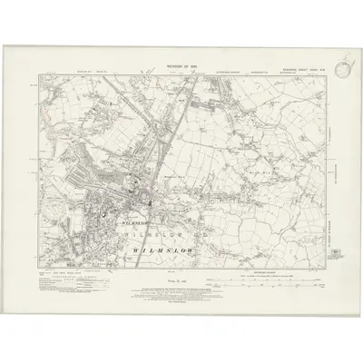 1935 Map of Cheshire XXVIII.NW, 1947 Print