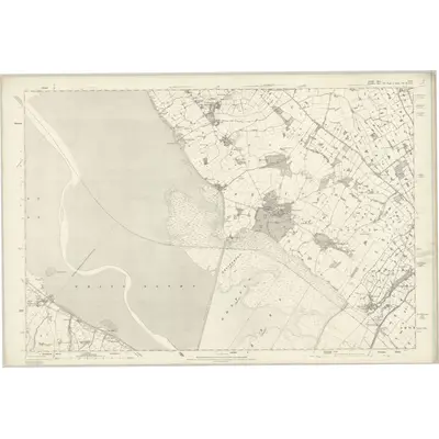 1870 Map of Cheshire XXX, 1871 Print