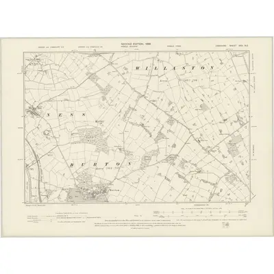 1897 Map of Cheshire XXX.NE, 1899 Print
