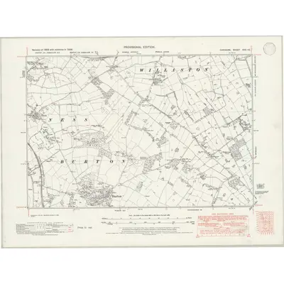 1938 Map of Cheshire XXX.NE, 1946 Print