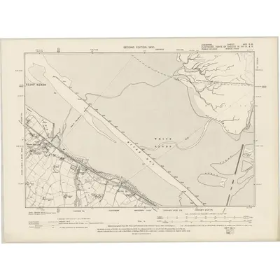 1897 Map of Cheshire XXX.SW, 1900 Print