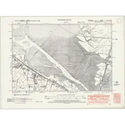 1938 Map of Cheshire XXX.SW, 1946 Print
