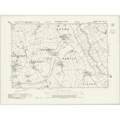 1938 Map of Cheshire XXXI.SE, 1945 Print