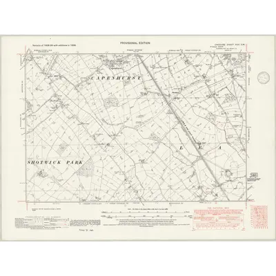 1938 Map of Cheshire XXXI.SW, 1946 Print