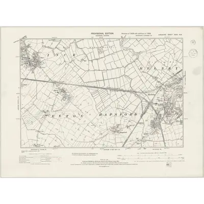 1938 Map of Cheshire XXXII.NW, 1944 Print