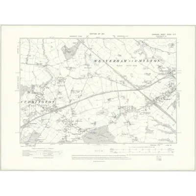 1908 Map of Cheshire XXXIII.SE, 1911 Print