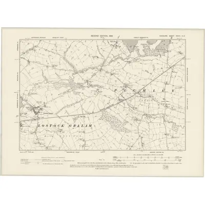1897 Map of Cheshire XXXIV.NE, 1899 Print
