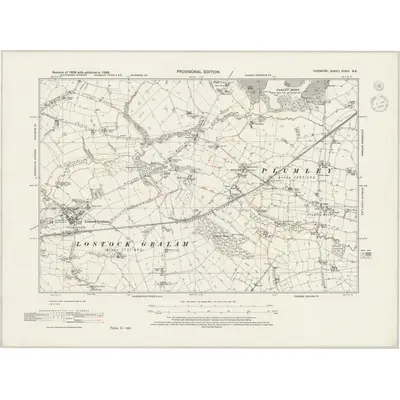 1938 Map of Cheshire XXXIV.NE, 1945 Print