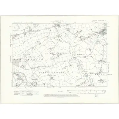 1908 Map of Cheshire XXXIX.SW, 1911 Print