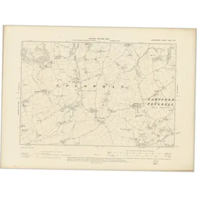 1903 Map of Cheshire XXXV.SW, 1906 Print