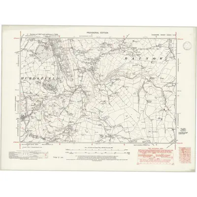 1938 Map of Cheshire XXXVII.NW, 1947 Print