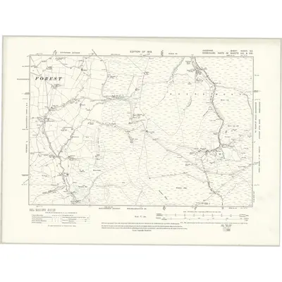 1907 Map of Cheshire XXXVII.SE, 1913 Print