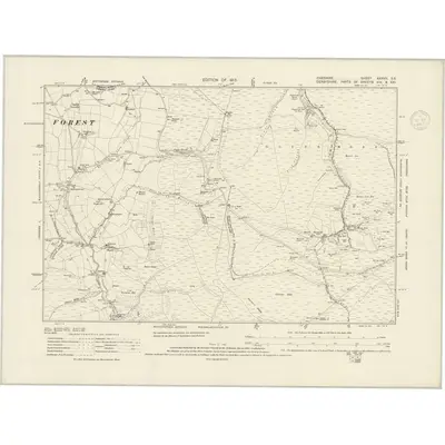 1907 Map of Cheshire XXXVII.SE, 1937 Print