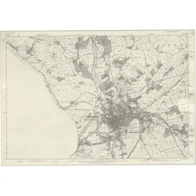 1869 Map of Cheshire XXXVIII, 1871 Print