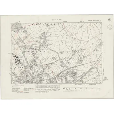 1936 Map of Cheshire XXXVIII.NE
