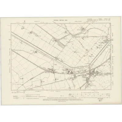1897 Map of Cheshire XXXVIII.SW, 1900 Print