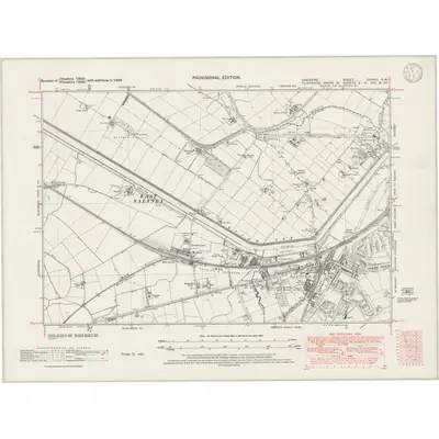 1938 Map of Cheshire XXXVIII.SW, 1946 Print