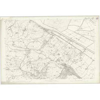 1869 Map of Cheshire XXXVIIIa, 1872 Print