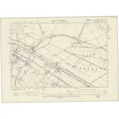 1897 Map of Cheshire XXXVIIIA.NE, 1900 Print