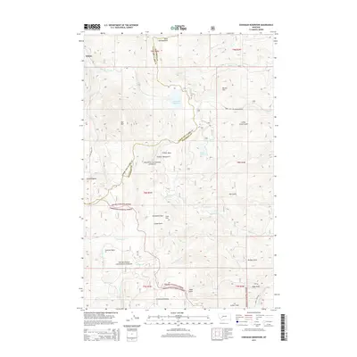 2014 Map of Chessman Reservoir, 2014 Print