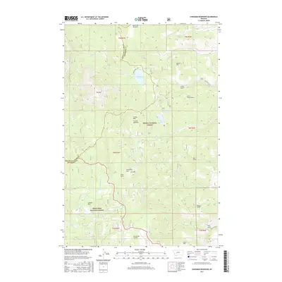 2017 Map of Chessman Reservoir, 2017 Print