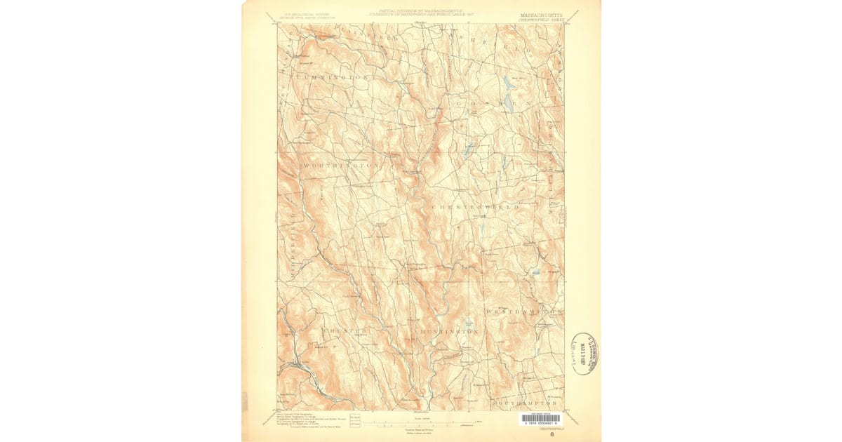 1800s 19th Century Maps of Cummington - Chesterfield Hampshire County Ma Usgs Topo 1886 Og 1200x630 