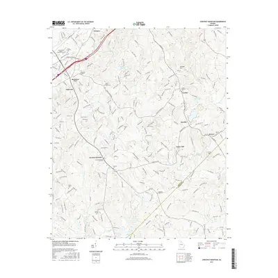 2017 Map of Chestnut Mountain, 2017 Print